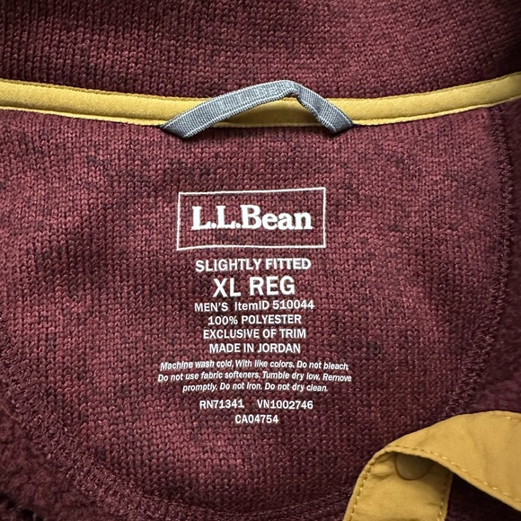 Men’s L.L.Bean Sweater fleece pullover size xl - Picture 2 of 6